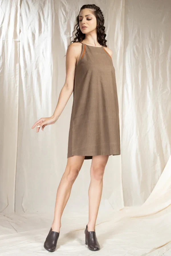 Simplified Style-Sustainable Spaghetti Dress