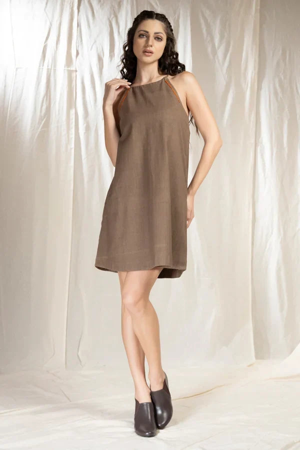 Simplified Style-Sustainable Spaghetti Dress