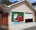 Snowflake Santa | 1-Car Garage Door Cover