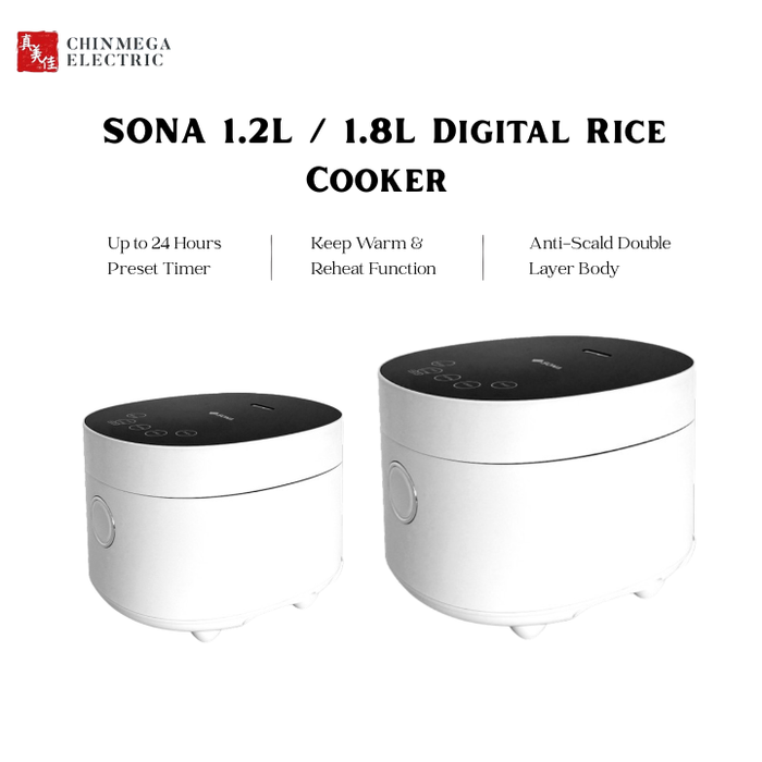SONA 1.2L / 1.8L Digital Rice Cooker SRC 2626 / 2628