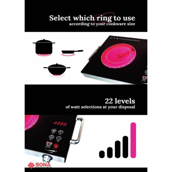 Sona Electric Infrared Ceramic Cooker SIC 3302