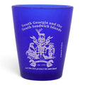 South Georgia & The South Sandwich Islands Cobalt Blue Frosted Shot Glass