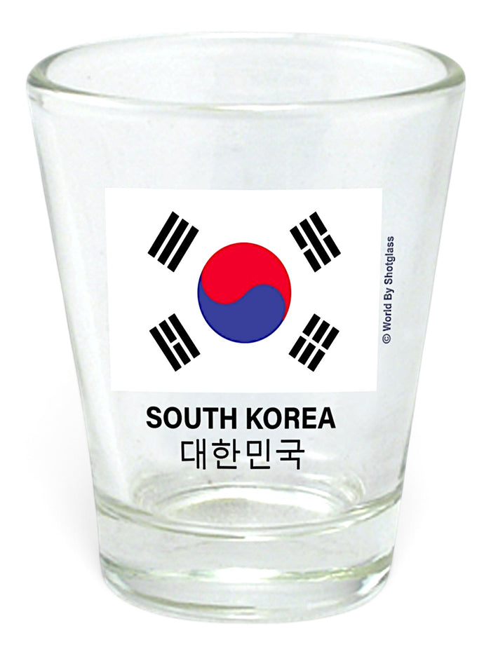 South Korea Flag Shot Glass