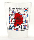 South Korea Landmarks and Icons Collage Shot Glass