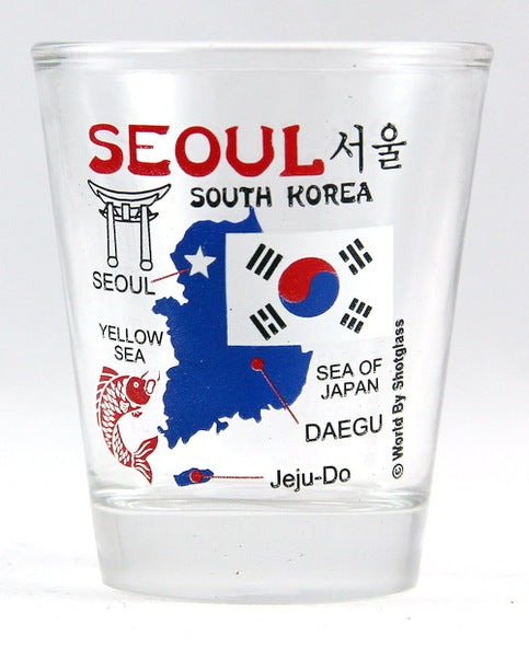 South Korea Seoul Souvenir Boxed Shot Glass Set (Set of 2)