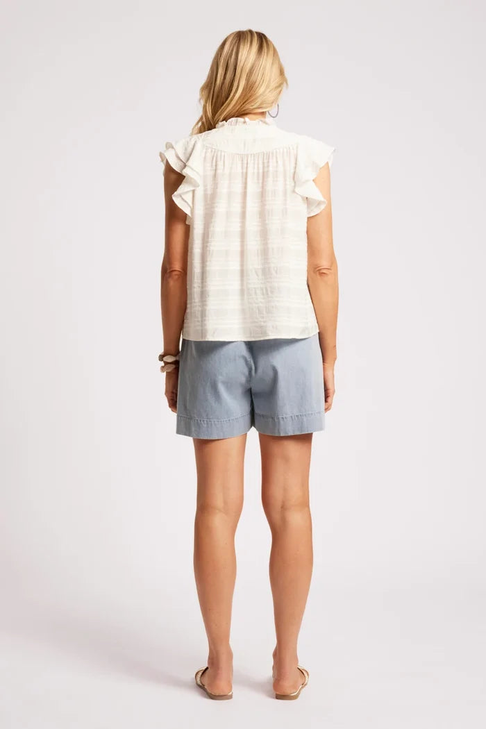 Sovana Frill Tank White