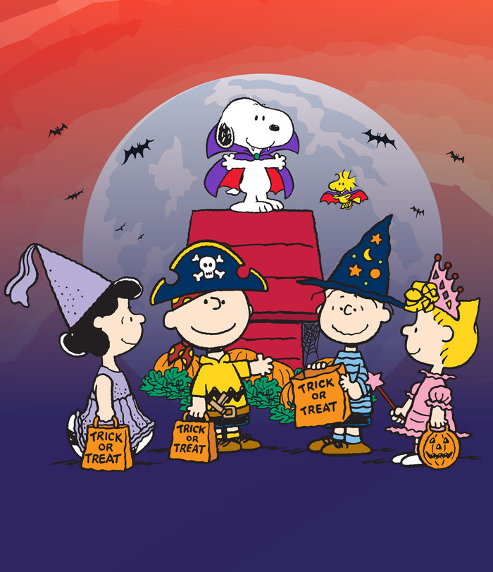 Spooky Crew | 1-Car Peanuts® Garage Door Cover