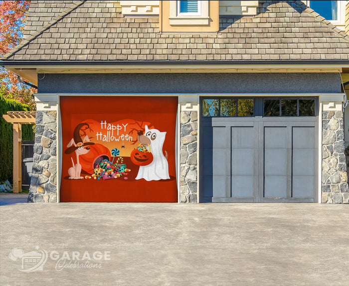 Spooky Dogs | 1-Car Garage Door Cover