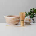 Starry Ceramic Matcha Set with Bowl and Chasen Holder