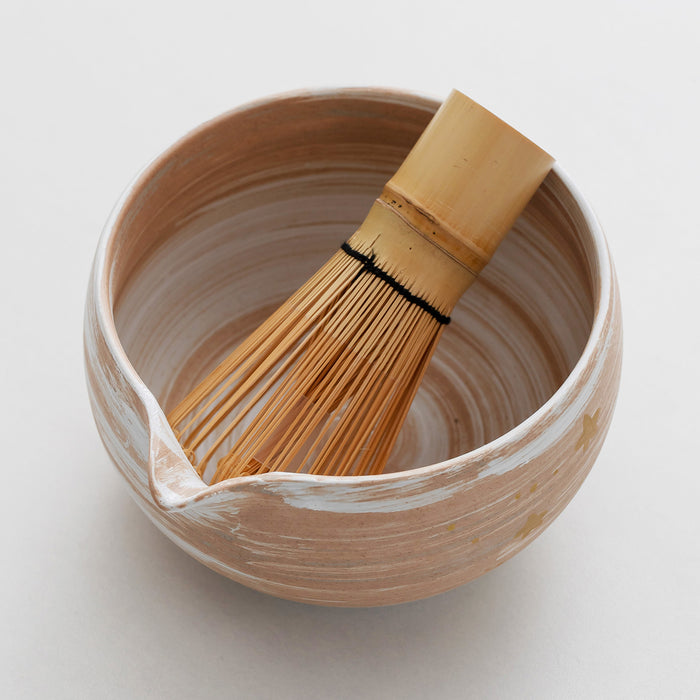 Starry Ceramic Matcha Set with Bowl and Chasen Holder