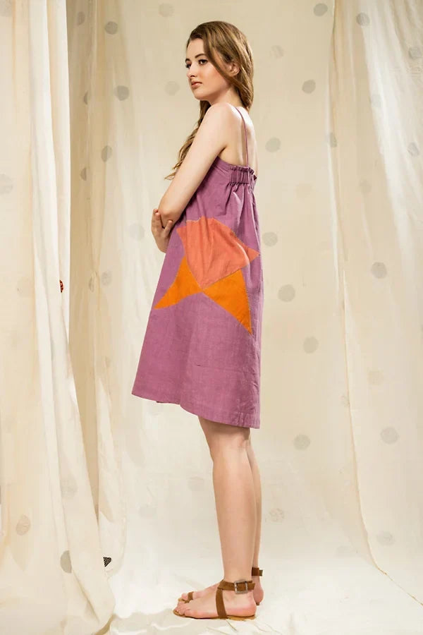 Starry Elegance- Eco-Luxury Big Star Dress