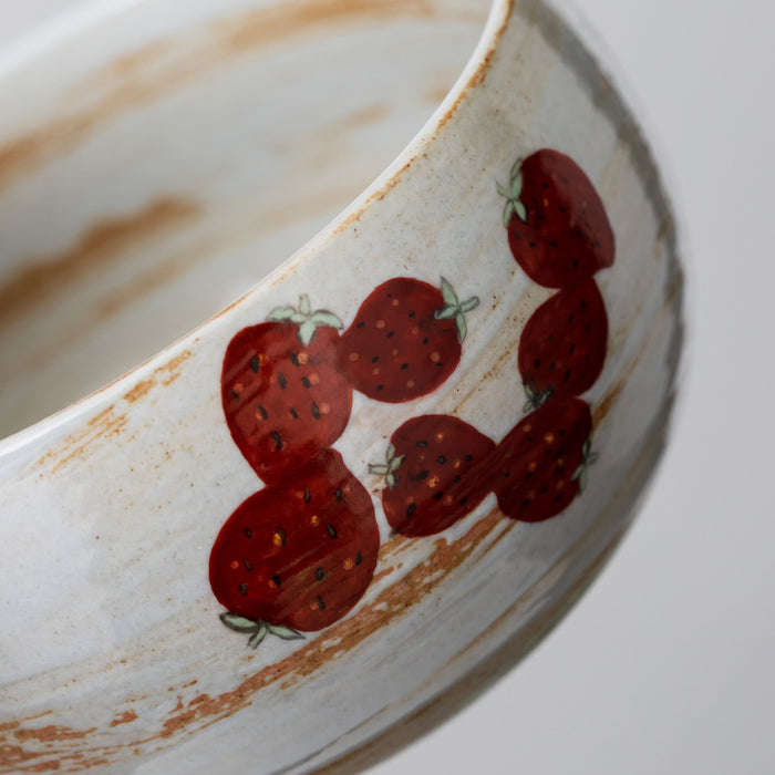 Strawberry Ceramic Matcha Set with Bowl and Chasen Holder
