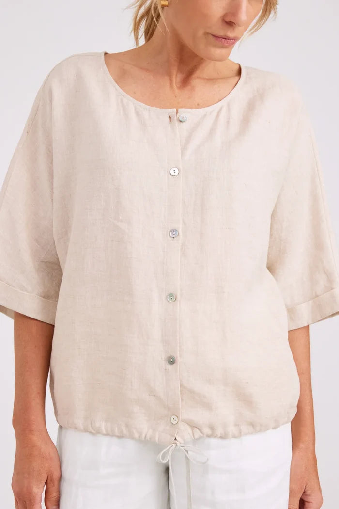 Studio Button Top/Jacket Tusk