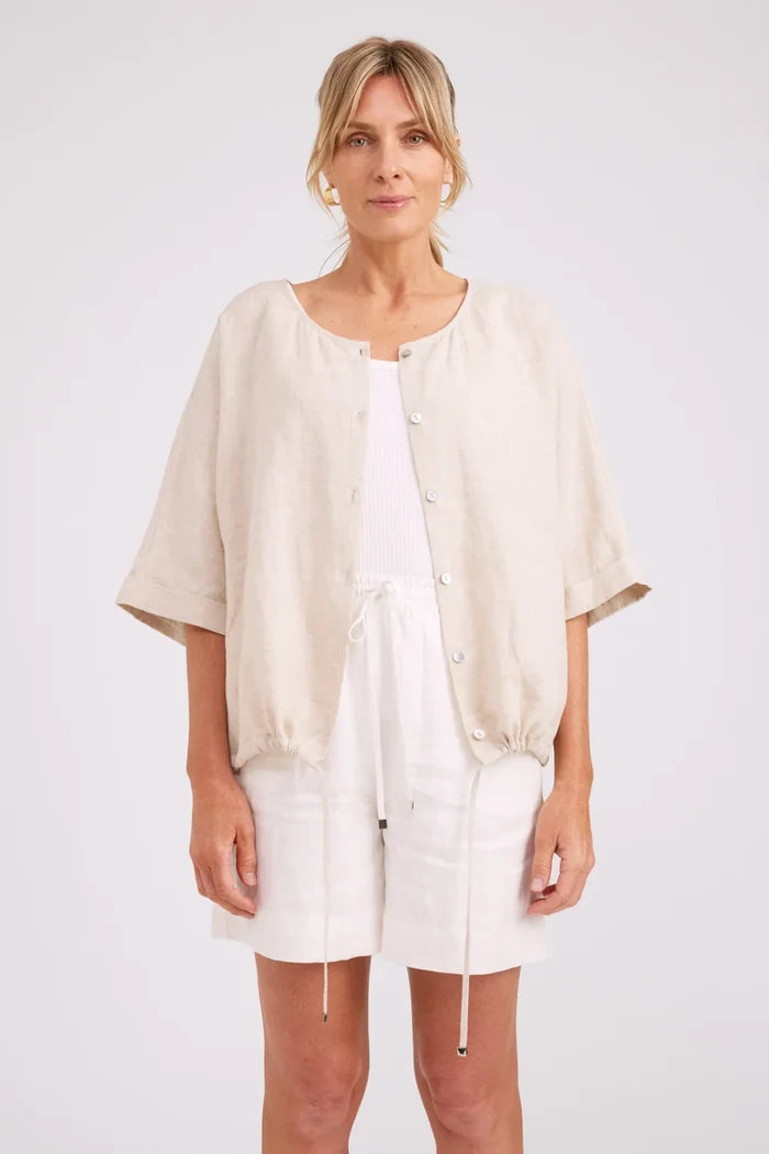 Studio Button Top/Jacket Tusk