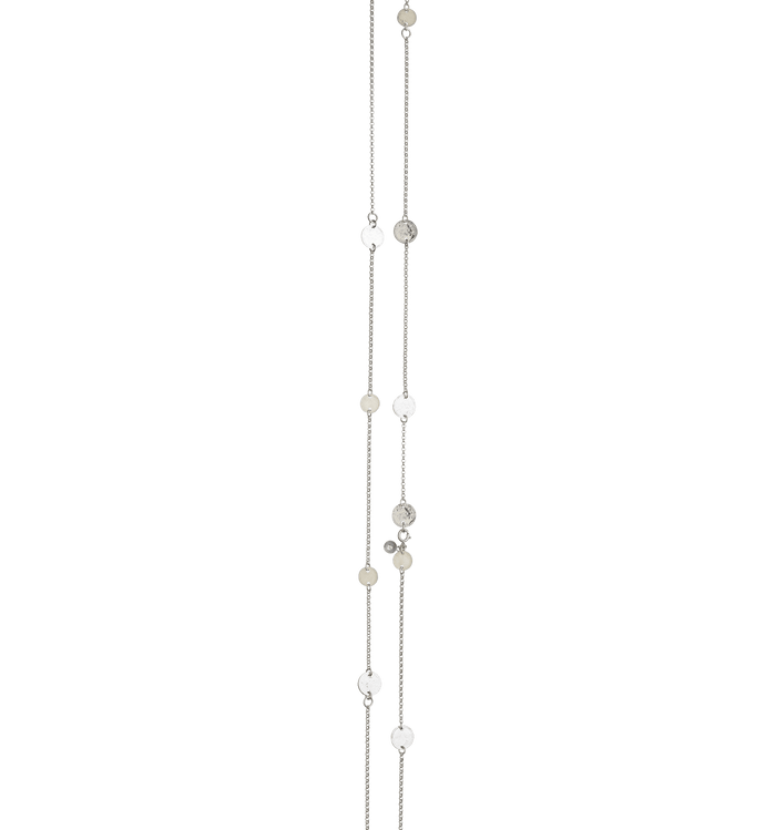 Sylvsmidja Necklace Abstract Long Silver 560117