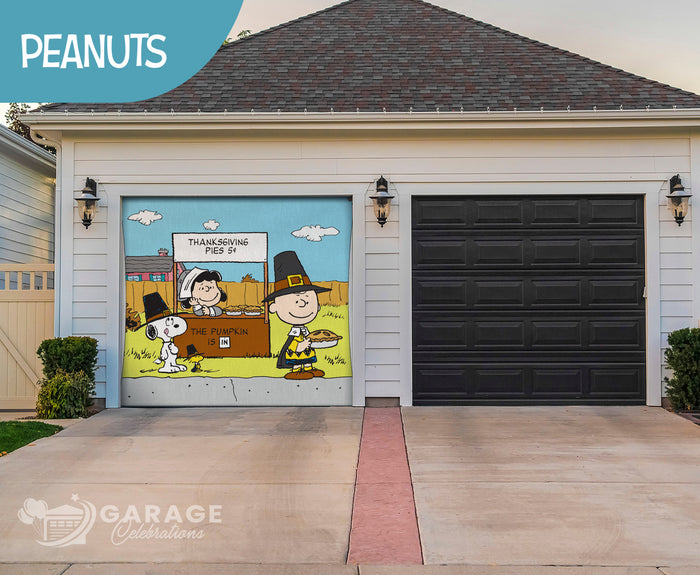 Thanksgiving Pies | 1-Car Peanuts® Garage Door Cover