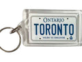 Toronto Ontario Canada License Plate Acrylic Rectangular Souvenir Keychain 2.5" X 1.5"