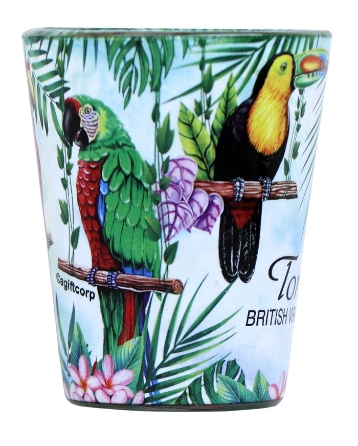 Tortola British Virgin Islands Parrot In and Out Shot Glass