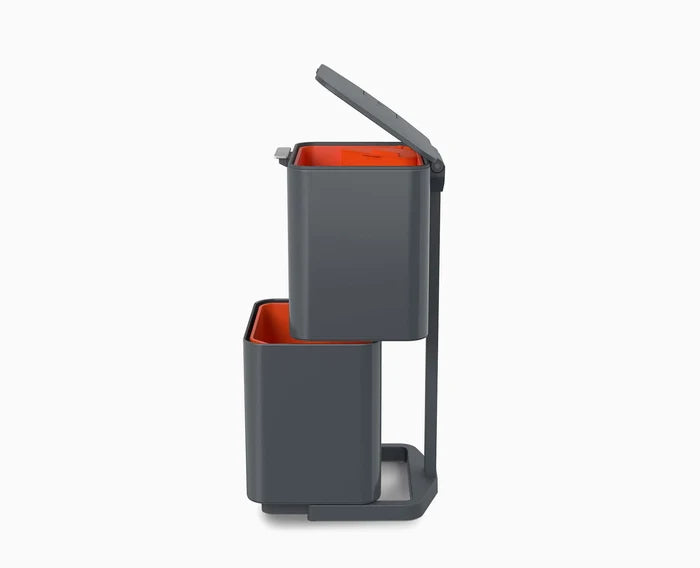 [half-width] Totem Compact 40L Grey Waste & Recycling Bin Starter Set - BU00025 - Image 3
