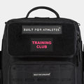 Built for Athletes Patches Pink Text Black Back Training Club Patch
