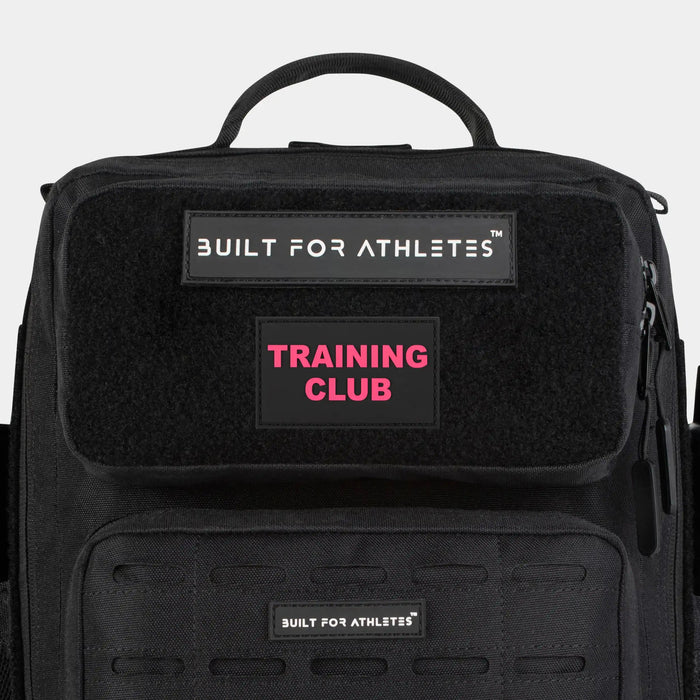 Built for Athletes Patches Pink Text Black Back Training Club Patch