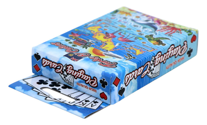 Turks & Caicos Map Collectible Souvenir Playing Cards with Header