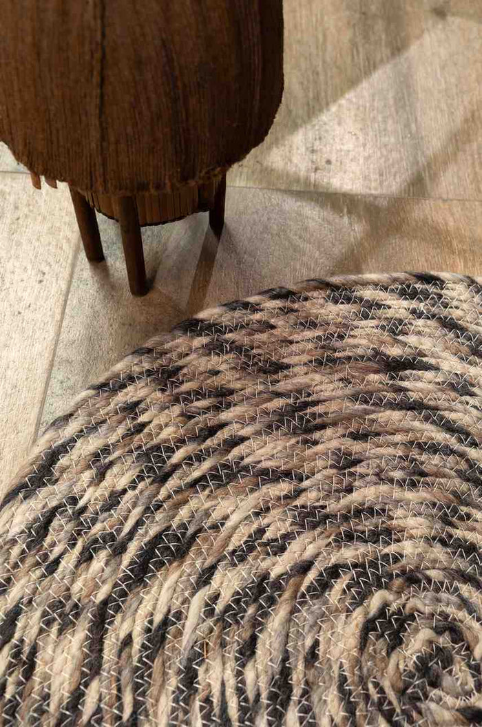 Twist of Nature – Handcrafted Circular Rug