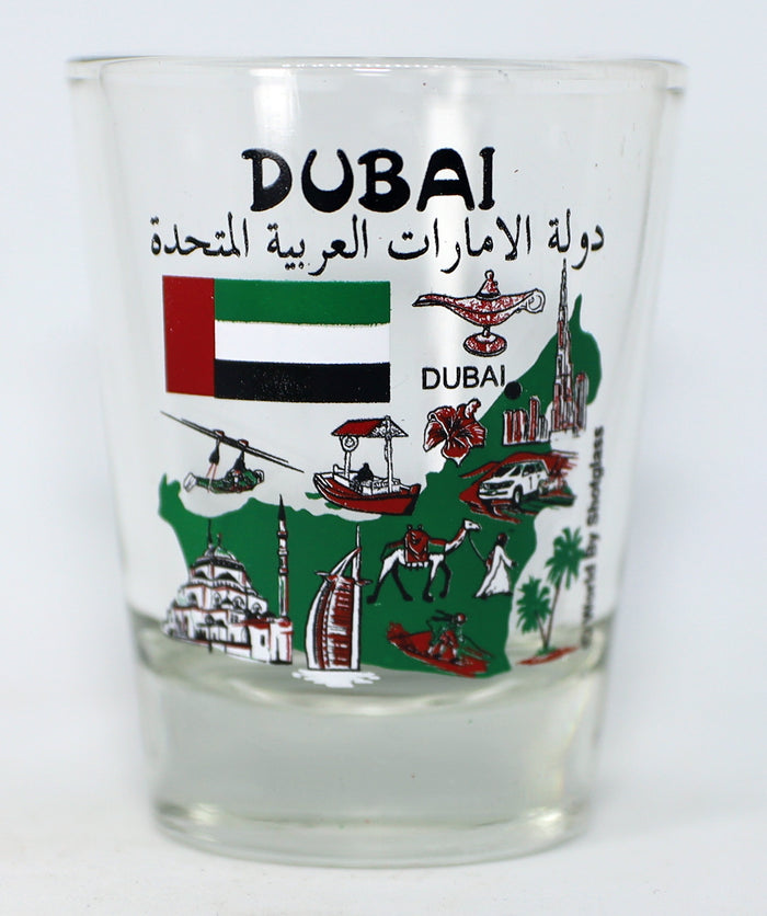 United Arab Emirates Dubai Souvenir Boxed Shot Glass Set (Set of 2)