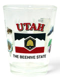 Utah The Beehive State All-American Collection Shot Glass