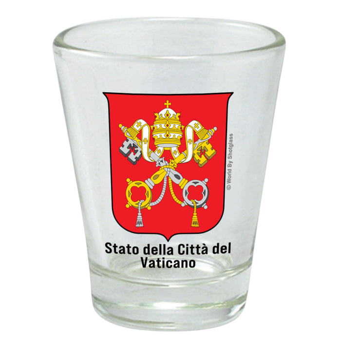 Vatican City Souvenir Boxed Shot Glass Set (Set of 2)