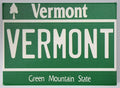 Vermont License Plate Fridge Collector's Souvenir Magnet 2.5" X 3.5"