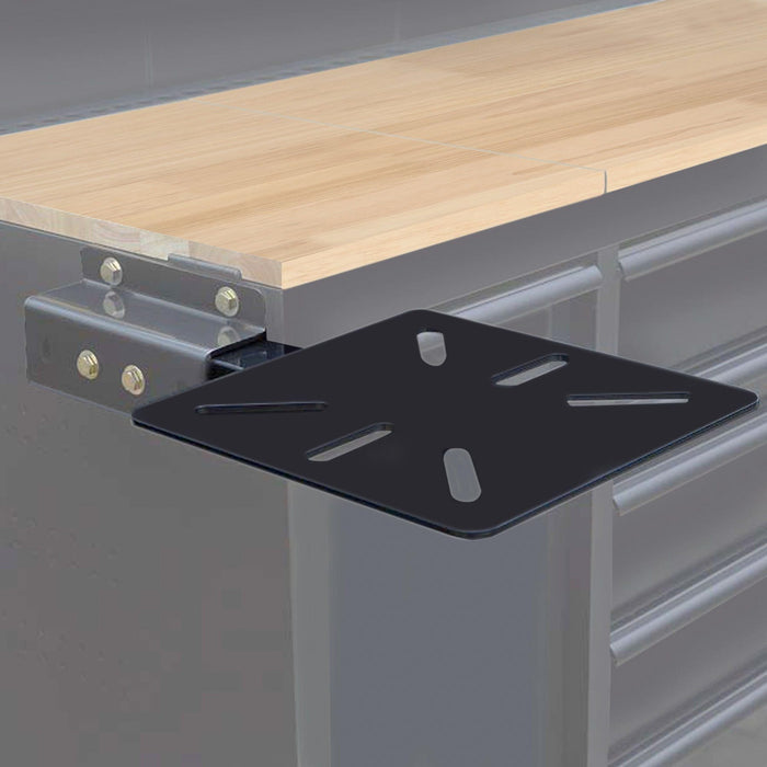 Black vise mount installed on Viper Tool Storage 60-inch 7-drawer workstation
