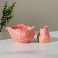 Watermelon Pink Ceramic Matcha Set with Bowl and Chasen Holder