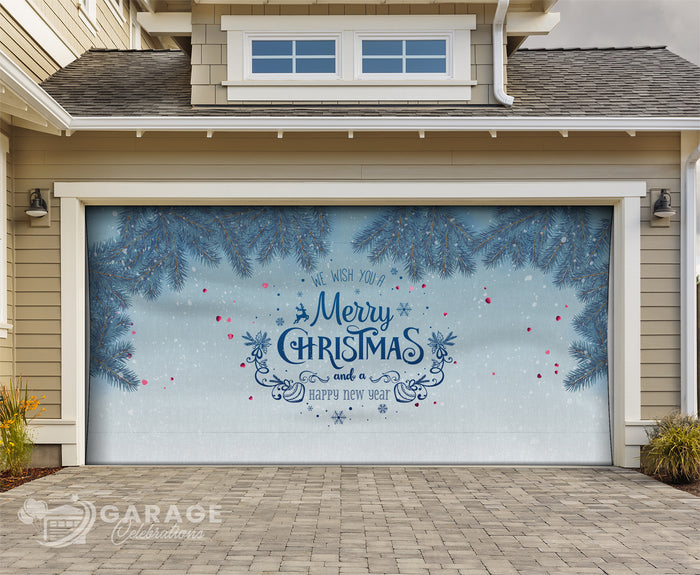 We Wish You A Merry Christmas | 2-Car Garage Door Cover