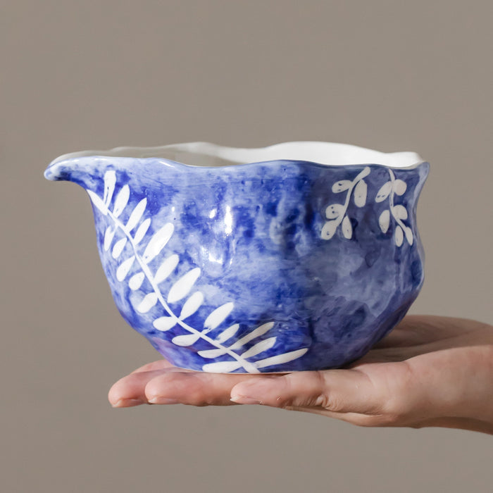 Willow Ceramic Matcha Set with Bowl and Chasen Holder