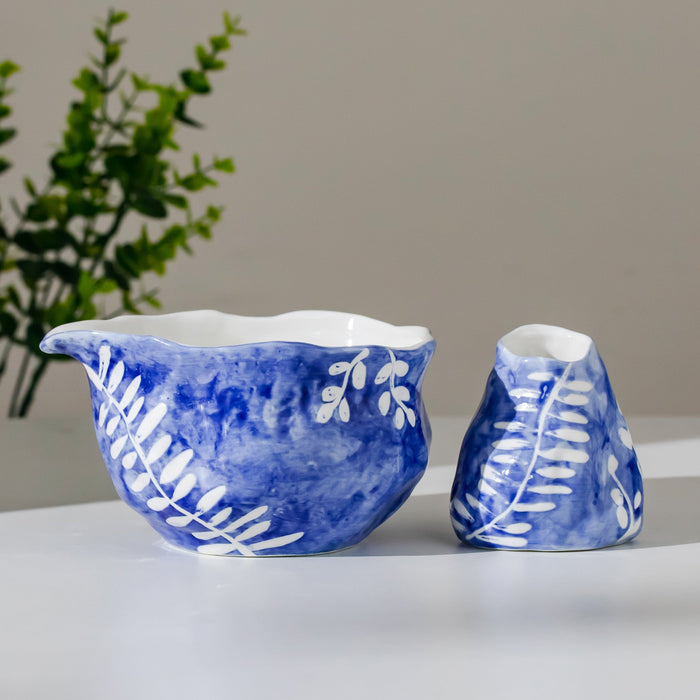 Willow Ceramic Matcha Set with Bowl and Chasen Holder