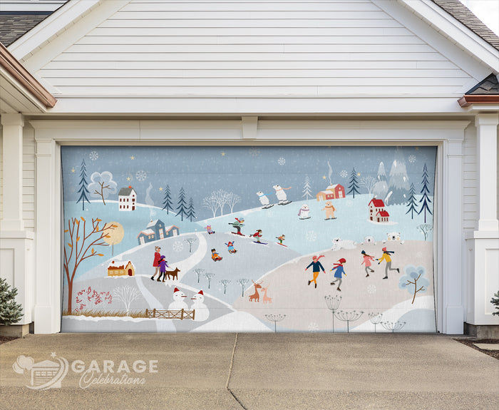 Winter Wonderland | 2-Car Garage Door Cover