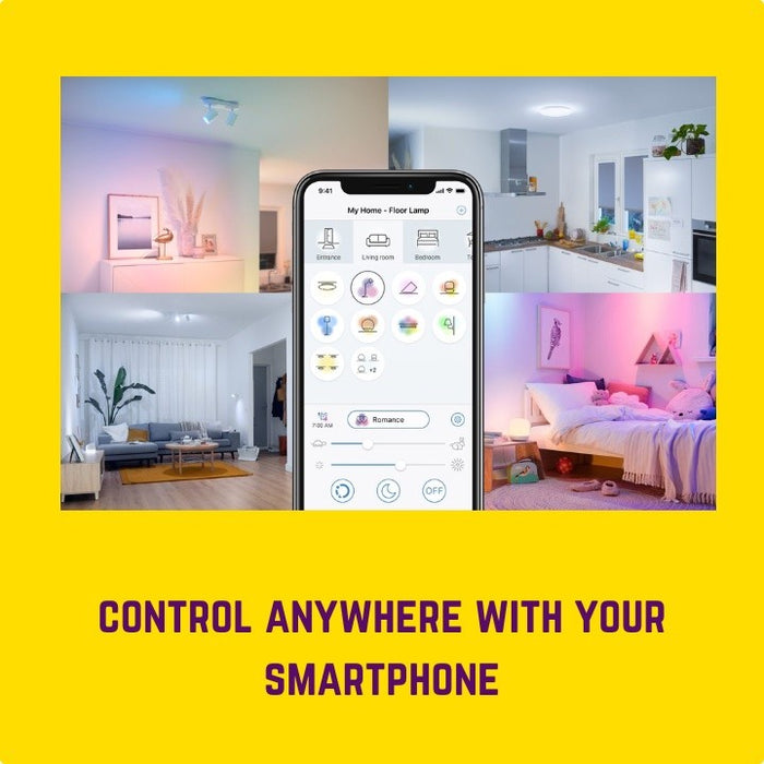 WiZ Smart Lighting by Philips E27 9W Tunable White Smart Bulb