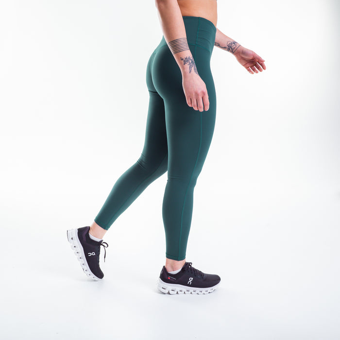 Women's Forest Green Training Leggings