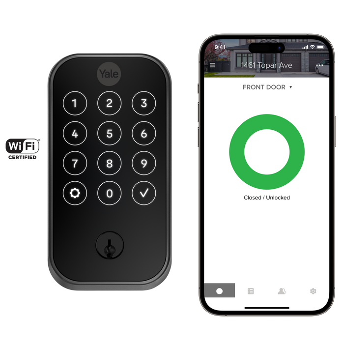 Marketing image of the Yale Pro 2 Touchscreen Deadbolt – Connected by August | YRD624-CB1